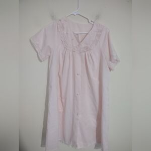 Vintage 70s Shadowline Nightgown Small Shabby‎ Chic Lightweight Cottagecore Lace